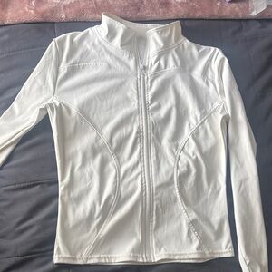 Amazon Women's White Zip-Up Sweater